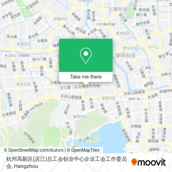 杭州高新区(滨江)总工会创业中心企业工会工作委员会 map