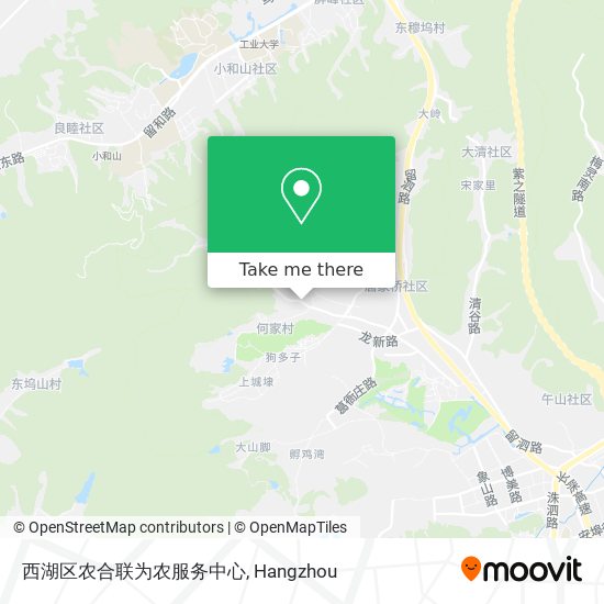 西湖区农合联为农服务中心 map