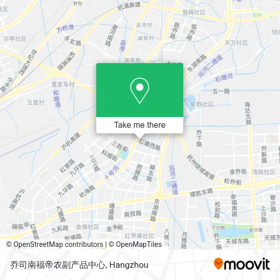 乔司南福帝农副产品中心 map