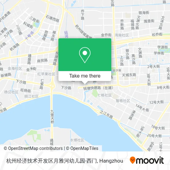 杭州经济技术开发区月雅河幼儿园-西门 map