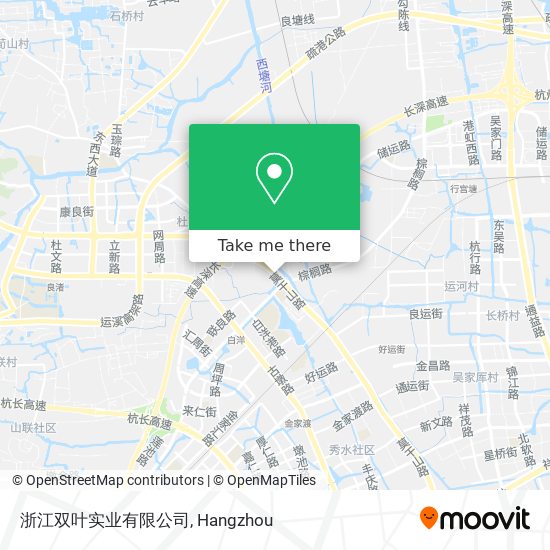浙江双叶实业有限公司 map