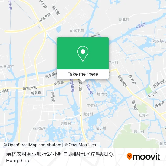 余杭农村商业银行24小时自助银行(水岸锦城北) map