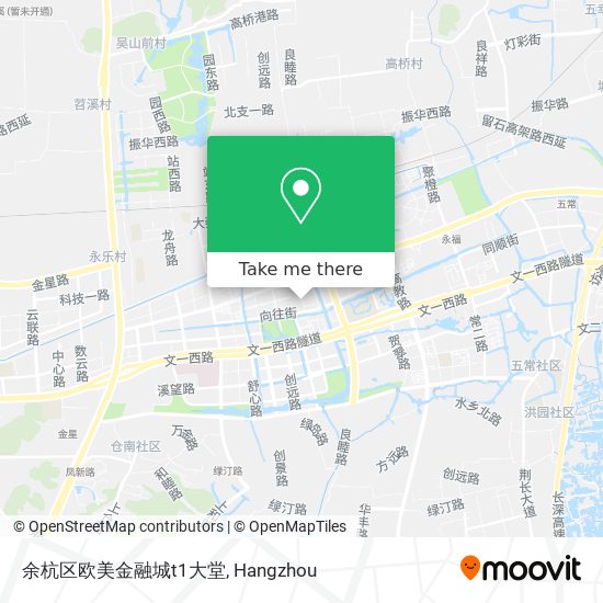 余杭区欧美金融城t1大堂 map