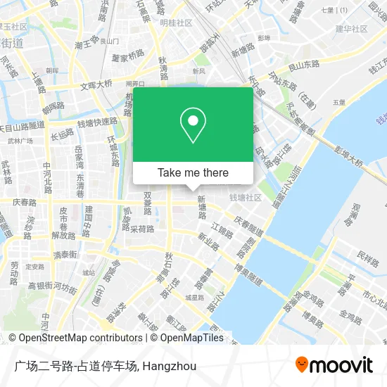 广场二号路-占道停车场 map