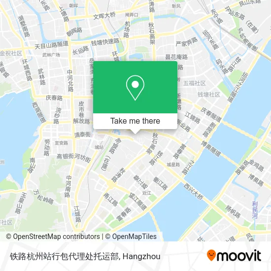 铁路杭州站行包代理处托运部 map