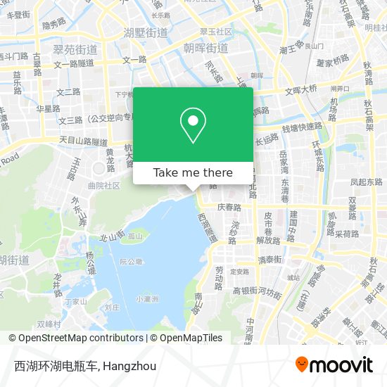 西湖环湖电瓶车 map