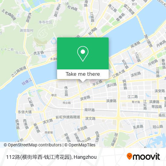 112路(横街埠西-钱江湾花园) map