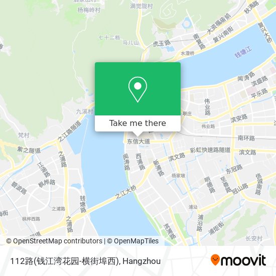 112路(钱江湾花园-横街埠西) map