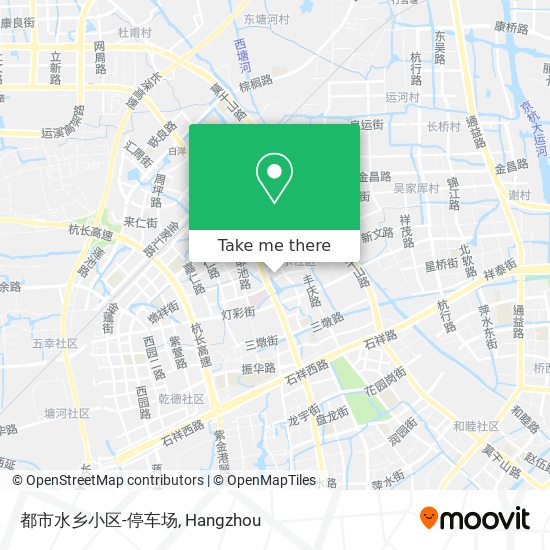 都市水乡小区-停车场 map