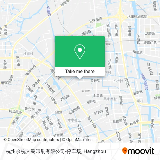 杭州余杭人民印刷有限公司-停车场 map