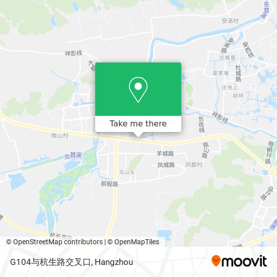 G104与杭生路交叉口 map