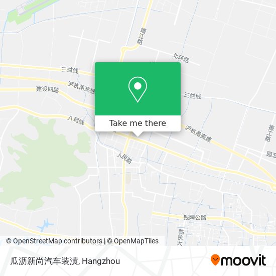 瓜沥新尚汽车装潢 map