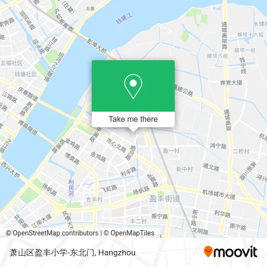 萧山区盈丰小学-东北门 map