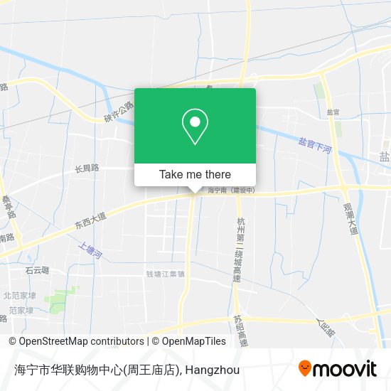 海宁市华联购物中心(周王庙店) map