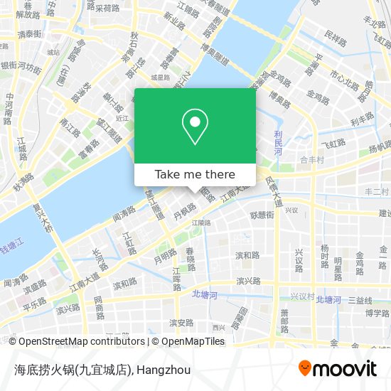 海底捞火锅(九宜城店) map