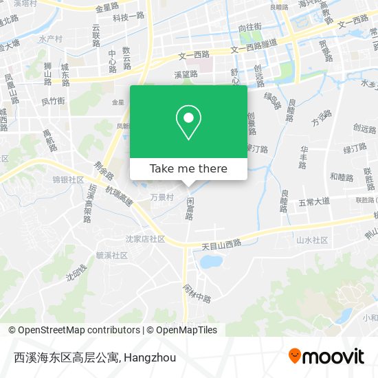 西溪海东区高层公寓 map