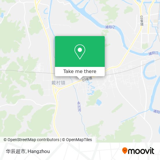 华辰超市 map