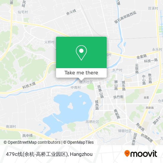 479c线(余杭-高桥工业园区) map