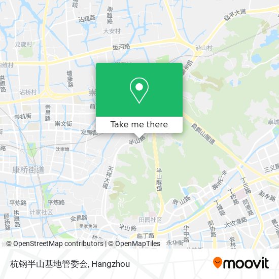 杭钢半山基地管委会 map