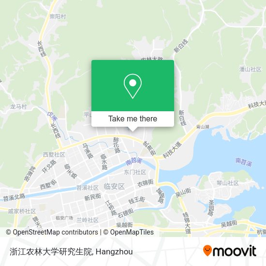浙江农林大学研究生院 map