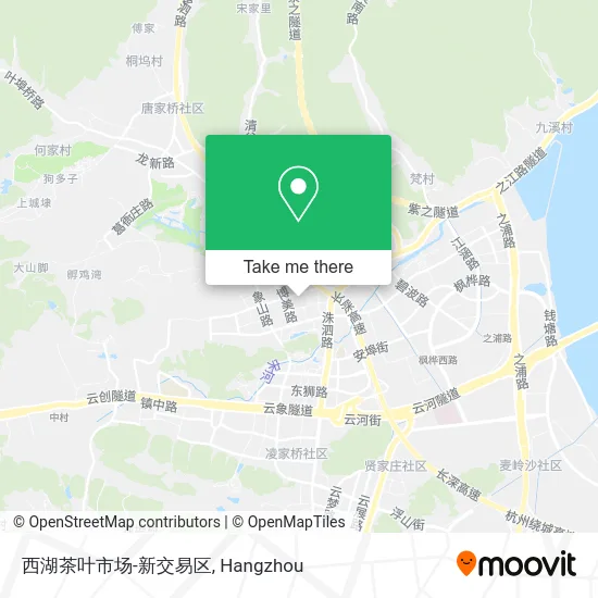西湖茶叶市场-新交易区 map