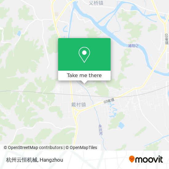 杭州云恒机械 map