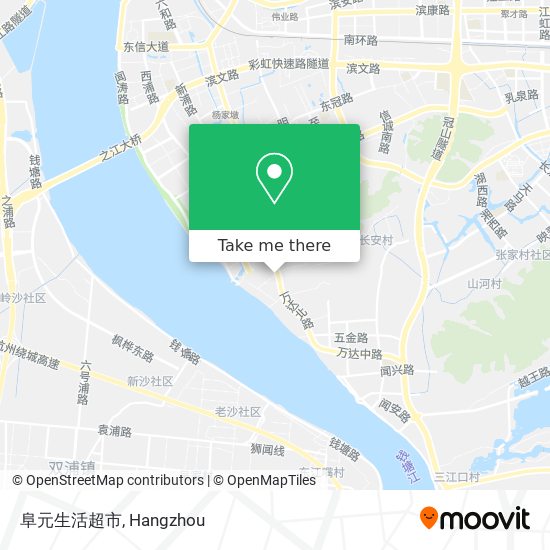 阜元生活超市 map