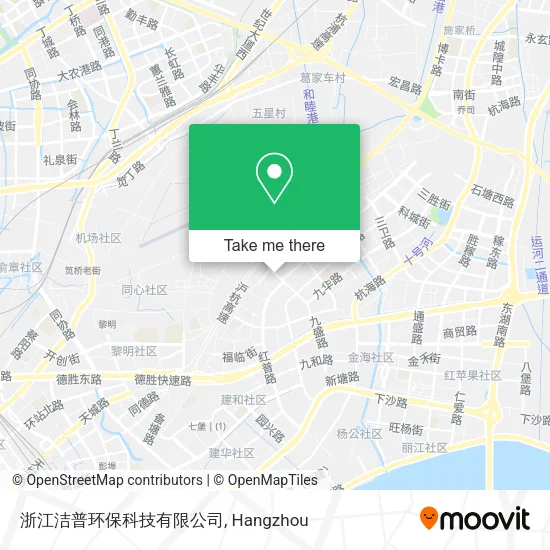 浙江洁普环保科技有限公司 map