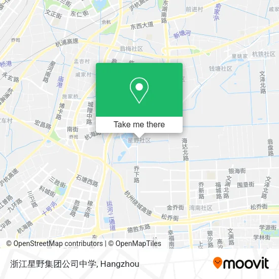 浙江星野集团公司中学 map