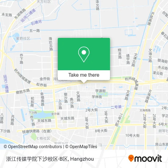 浙江传媒学院下沙校区-B区 map