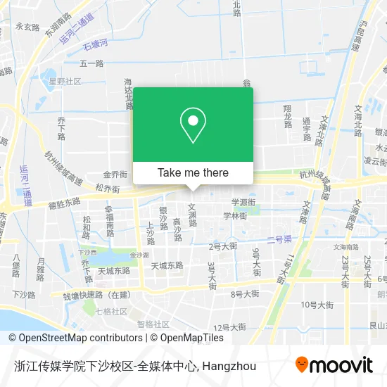 浙江传媒学院下沙校区-全媒体中心 map