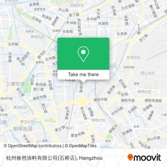 杭州焕然涂料有限公司(石桥店) map