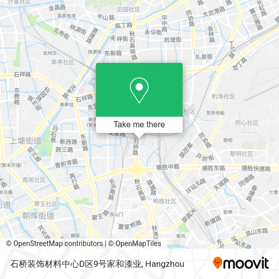 石桥装饰材料中心D区9号家和漆业 map