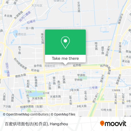 百蜜烘培面包坊(松乔店) map
