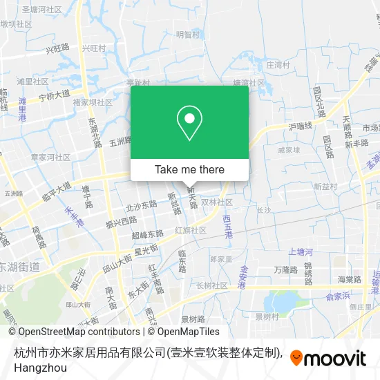 杭州市亦米家居用品有限公司(壹米壹软装整体定制) map