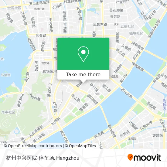 杭州中兴医院-停车场 map