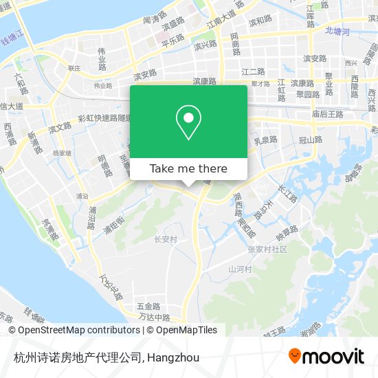 杭州诗诺房地产代理公司 map