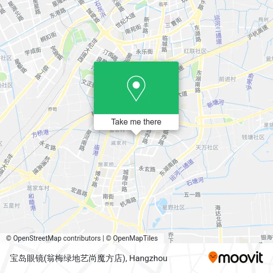 宝岛眼镜(翁梅绿地艺尚魔方店) map