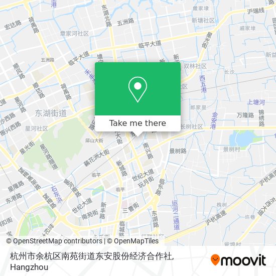 杭州市余杭区南苑街道东安股份经济合作社 map