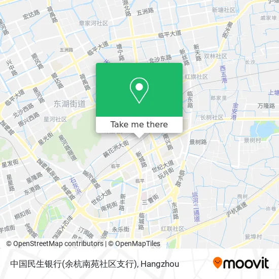 中国民生银行(余杭南苑社区支行) map