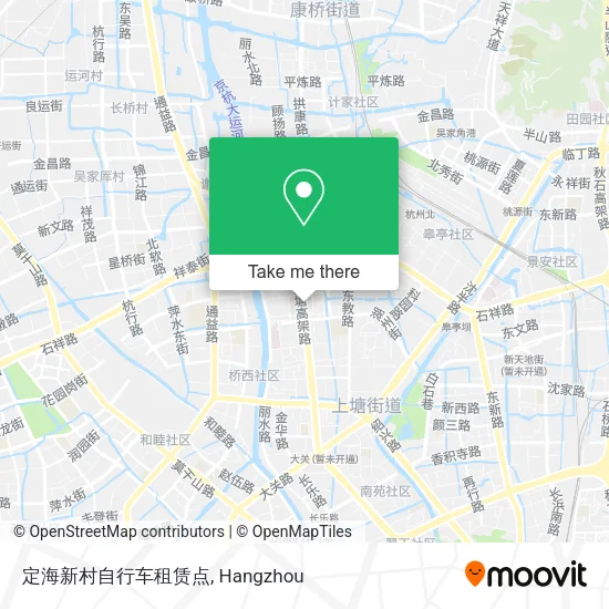 定海新村自行车租赁点 map