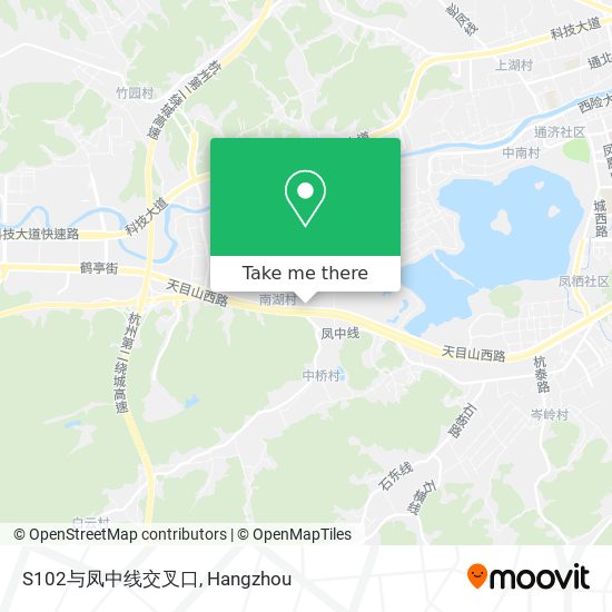 S102与凤中线交叉口 map