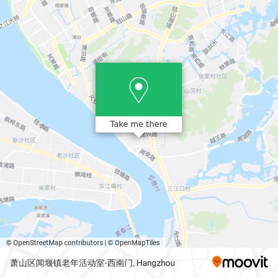 萧山区闻堰镇老年活动室-西南门 map