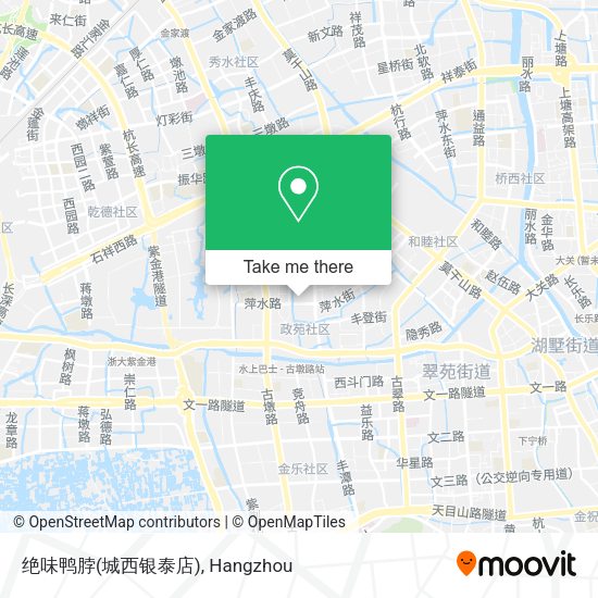 绝味鸭脖(城西银泰店) map