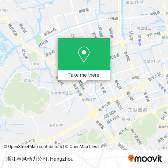 浙江春风动力公司 map