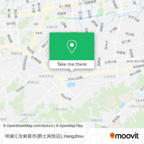 明康汇生鲜菜市(爵士风情店) map