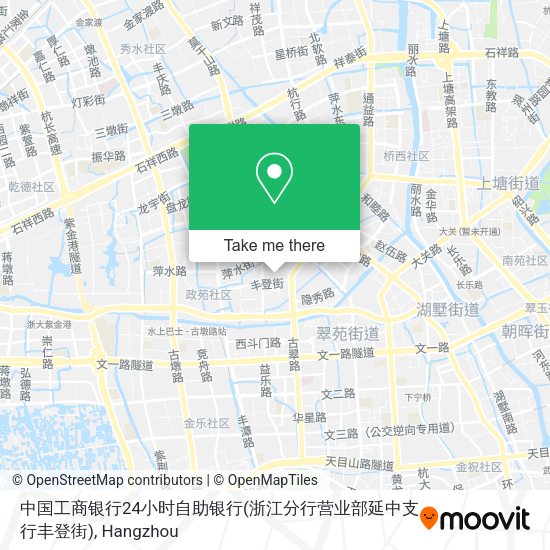 中国工商银行24小时自助银行(浙江分行营业部延中支行丰登街) map