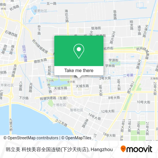 韩立美 科技美容全国连锁(下沙天街店) map