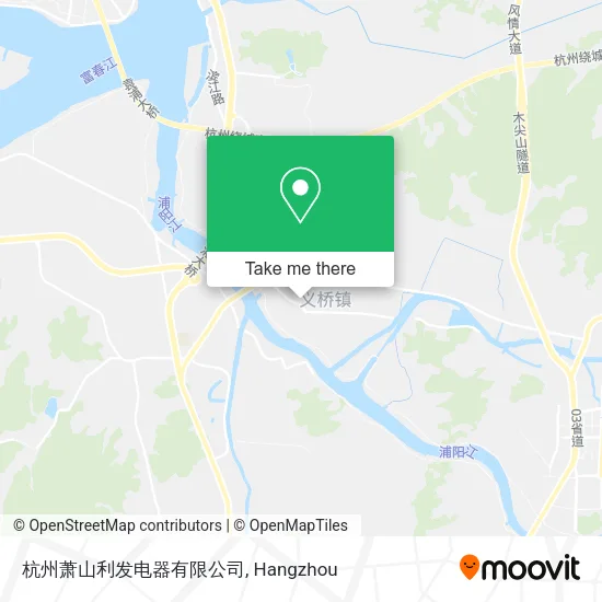 杭州萧山利发电器有限公司 map