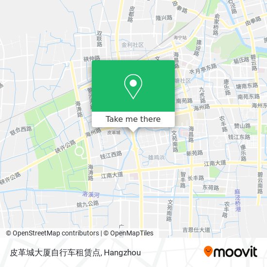 皮革城大厦自行车租赁点 map